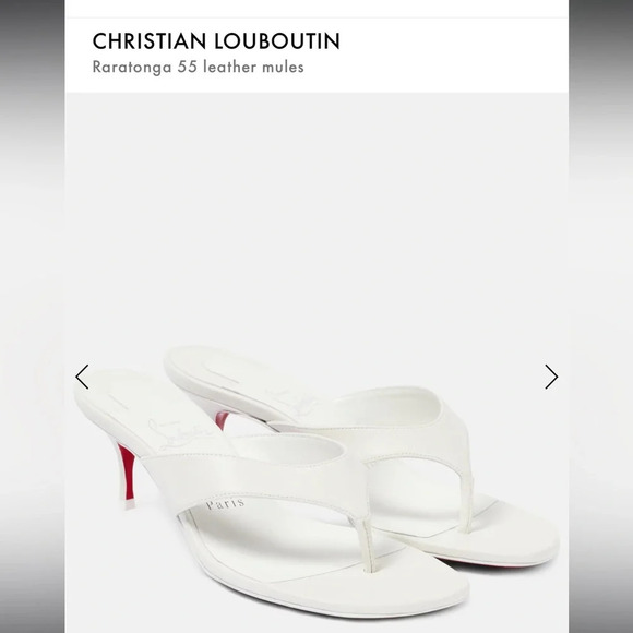 Christian Louboutin Raratonga 55 leather sandal. - Picture 9 of 9